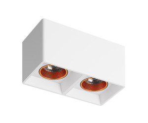 DK3085-WH+BR Светильник накладной IP 20, 10 Вт, GU5.3, LED, белый/бронзовый, пластик