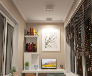 DK3085-WH Светильник накладной IP 20, 10 Вт, GU5.3, LED, белый/белый, пластик