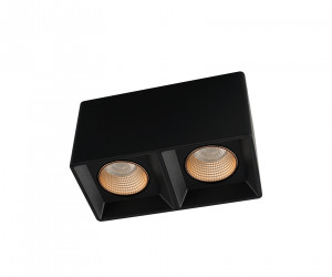 DK3085-BK+BR Светильник накладной IP 20, 10 Вт, GU5.3, LED, черный/бронзовый, пластик