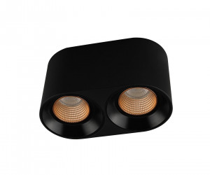 DK3096-BK+BR Светильник накладной IP 20, 10 Вт, GU5.3, LED, черный/бронзовый, пластик