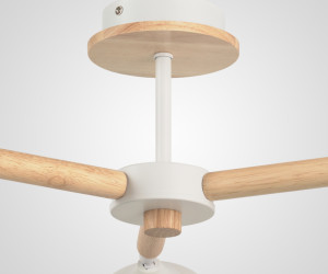 Потолочная люстра SL5691-3 WT+Wood 000067878