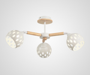 Потолочная люстра SL5691-3 WT+Wood 000067878