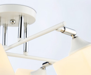 TR303088/6 WH/CH/FR белый/хром/белый матовый E27/6 max 40W 840*620*260