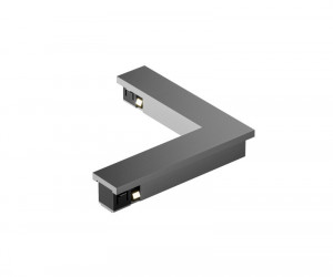 TR5723-DN Электрический коннектор для трека SHINE BASE 90° потолок-потолок, темный никель, алюминий