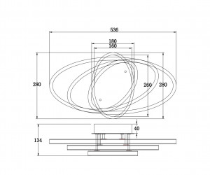 Потолочный светильник Freya FR6018CL-L54WB