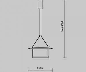 Подвесной светильник Maytoni MOD280PL-L23B3K