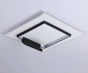 FL51455/1+1 WH/BK белый/черный 72W 3000K-6400K+4200K 500*500*80 (ПДУ РАДИО 2.4G)