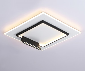 FL51455/1+1 WH/BK белый/черный 72W 3000K-6400K+4200K 500*500*80 (ПДУ РАДИО 2.4G)