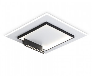 FL51455/1+1 WH/BK белый/черный 72W 3000K-6400K+4200K 500*500*80 (ПДУ РАДИО 2.4G)