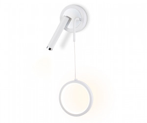 FL51651/1+1 WH/CH белый/хром 10W 4200K 500*227*90