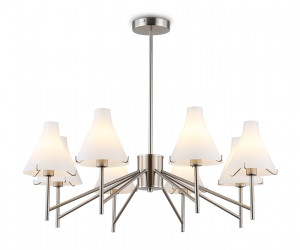 LH57125/8 SN/FR никель/белый матовый E14/8 max 40W D800*650