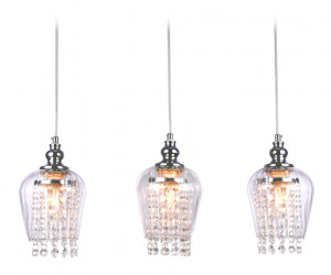 TR3612/3 CH/CL хром/прозрачный E27/3 max 40W 570*140*920