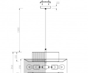 Подвесной светильник Freya FR5249PL-03BG1