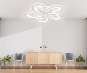 FA1703/5 WH/CH белый/хром 149W 3000K-6400K 540*540*90 (ПДУ РАДИО 2.4G)