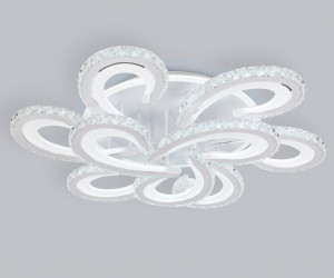 FA1704/6+3 WH/CH белый/хром 255W 3000K-6400K 610*610*130 (ПДУ РАДИО 2.4G)