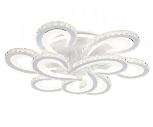 FA1704/6+3 WH/CH белый/хром 255W 3000K-6400K 610*610*130 (ПДУ РАДИО 2.4G)