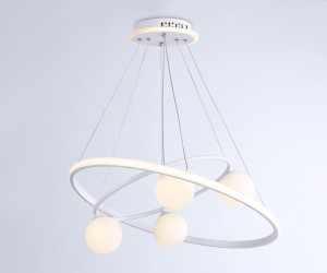 FL66321/1+4 WH белый 69W 3000K-6400K+G9/4 D600/400*1200 (ПДУ ИК)