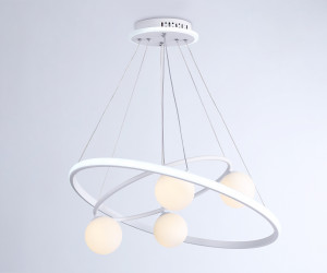 FL66321/1+4 WH белый 69W 3000K-6400K+G9/4 D600/400*1200 (ПДУ ИК)