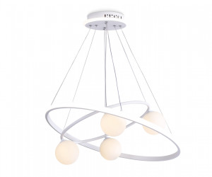 FL66321/1+4 WH белый 69W 3000K-6400K+G9/4 D600/400*1200 (ПДУ ИК)