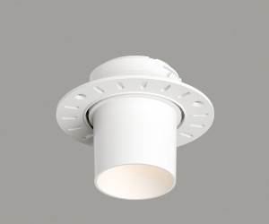 DK3057-WH Встраиваемый светильник под шпатлевку, IP20, до 15 Вт, LED, GU5,3, белый, пластик