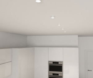 DK3120-WH Встраиваемый светильник, IP20, до 15 Вт, LED, GU5,3, белый, пластик