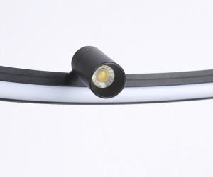 FL5289/1+5 BK черный 72W 3000K/4200K/6400K+4200K D700*1200 (ПДУ ИК)