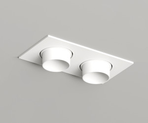 DK3122-WH Встраиваемый светильник, IP20, до 15 Вт, LED, GU5,3, белый, пластик