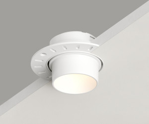 DK3056-WH Встраиваемый светильник под шпатлевку, IP20, до 15 Вт, LED, GU5,3, белый, пластик