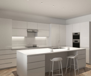 DK3056-WH Встраиваемый светильник под шпатлевку, IP20, до 15 Вт, LED, GU5,3, белый, пластик