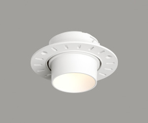 DK3056-WH Встраиваемый светильник под шпатлевку, IP20, до 15 Вт, LED, GU5,3, белый, пластик