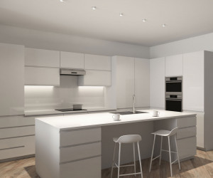 DK3126-WH Встраиваемый светильник, IP20, до 15 Вт, LED, GU5,3, белый, пластик