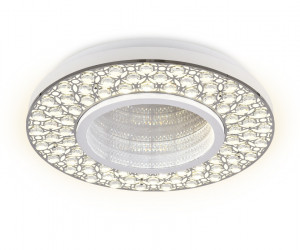 FA9448 WH/CH белый/хром 102W D500*85 (ПДУ РАДИО 2.4)