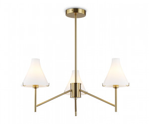 LH57131/3 BS/FR латунь/белый матовый E14/3 max 40W D650*590