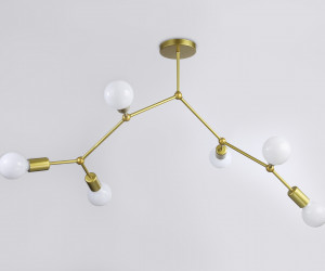 TR8038/6 BS латунь E27*6 max 40W D670*590