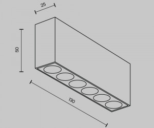 Потолочный светильник Technical C066CL-12W3-6K-W