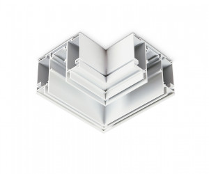GL3391 WH белый коннектор угловой для шинопровода Magnetic 48V в натяжной потолок