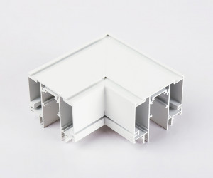GL3391 WH белый коннектор угловой для шинопровода Magnetic 48V в натяжной потолок