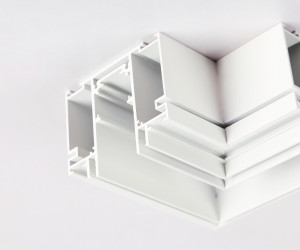 GL3391 WH белый коннектор угловой для шинопровода Magnetic 48V в натяжной потолок