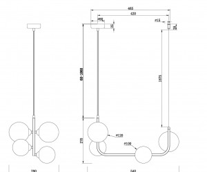 Люстра Freya FR4005PL-04B