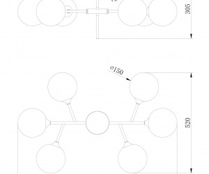 Люстра Freya FR5115PL-06BZ1