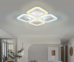 FA4371/4 WH белый 4200K/3000K+6400K/6400K+3000K 45W 345*345*75 (ПДУ ИК)