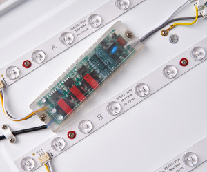 FF76 WH/CF белый/кофе 72W+30W 490*490*60 (ПДУ ИК)