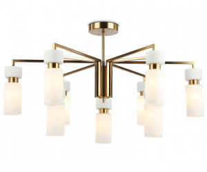 LH56128/9 BS/FR латунь/белый матовый E14*9 max 40W D765*440