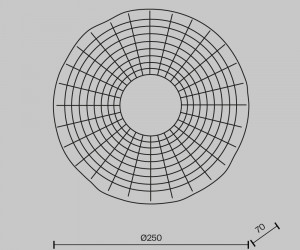 Настенный светильник (бра) Maytoni MOD343WL-L5BS3K3