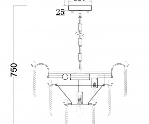 Люстра Freya FR5143PL-07G