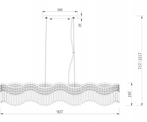 Подвесной светильник Maytoni DIA201PL-06G1