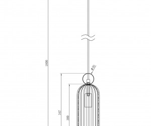 Подвесной светильник Maytoni MOD302PL-01CG