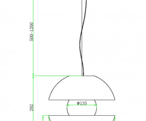 Подвесной светильник Maytoni MOD322PL-L6B3K