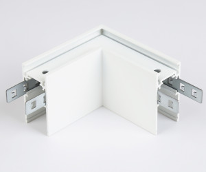 GL3369 WH белый коннектор угловой для накладного шинопровода 85*85*H53.7