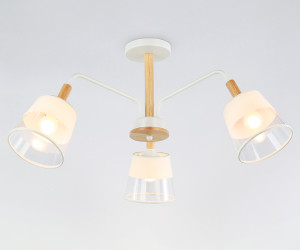 TR4737/3 WH/LW белый/светлое дерево E27/3 max 40W D760*350